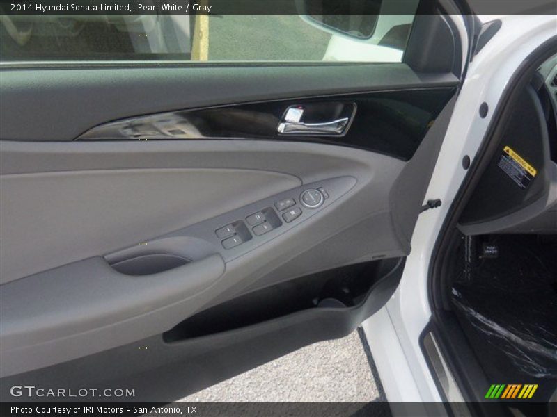Pearl White / Gray 2014 Hyundai Sonata Limited