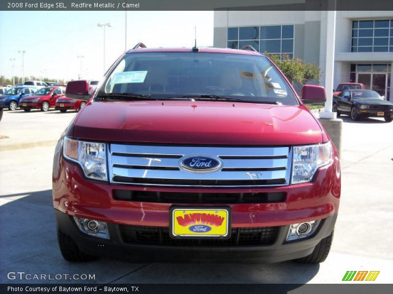 Redfire Metallic / Camel 2008 Ford Edge SEL