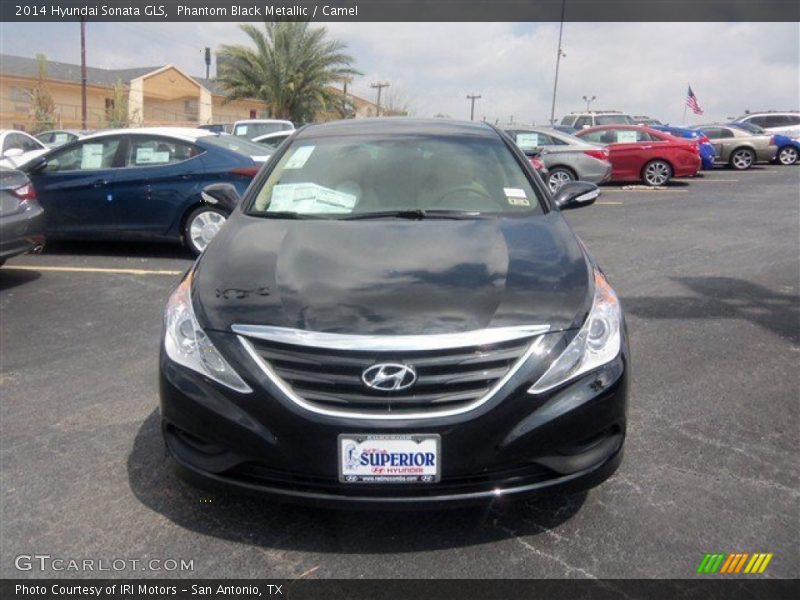 Phantom Black Metallic / Camel 2014 Hyundai Sonata GLS