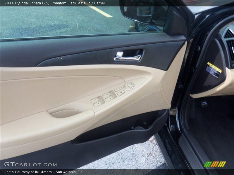 Phantom Black Metallic / Camel 2014 Hyundai Sonata GLS
