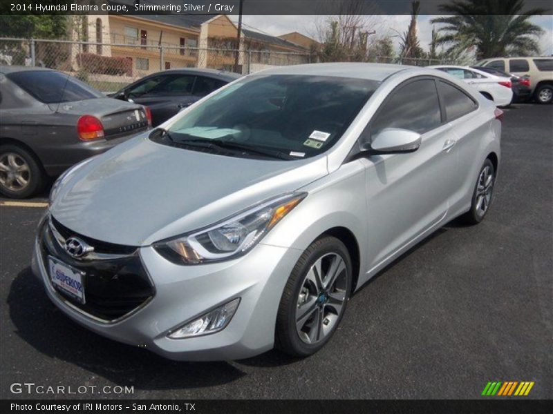 Shimmering Silver / Gray 2014 Hyundai Elantra Coupe
