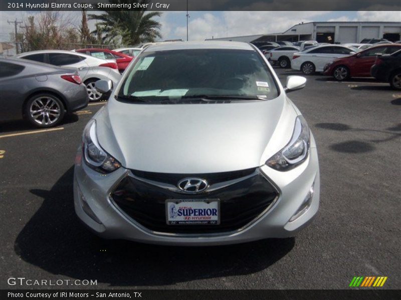 Shimmering Silver / Gray 2014 Hyundai Elantra Coupe