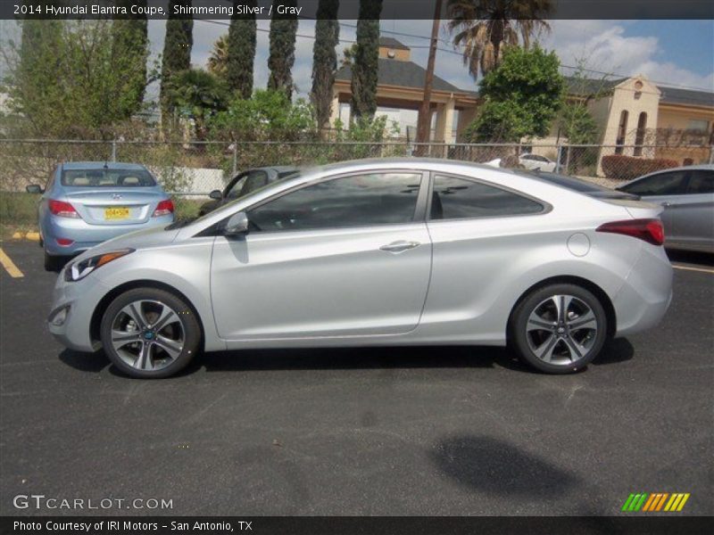 Shimmering Silver / Gray 2014 Hyundai Elantra Coupe