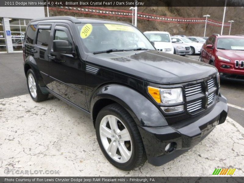Brilliant Black Crystal Pearl / Dark Slate Gray 2011 Dodge Nitro Heat 4.0 4x4