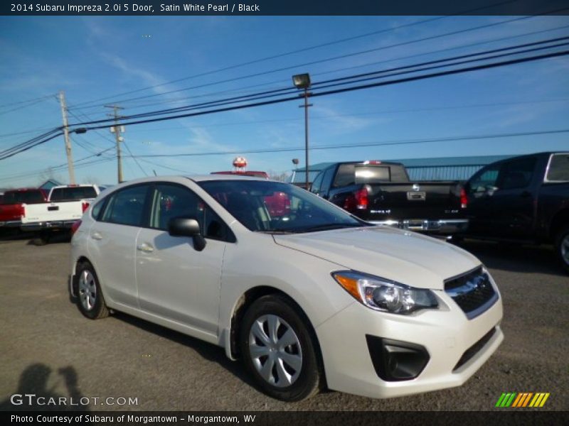 Satin White Pearl / Black 2014 Subaru Impreza 2.0i 5 Door
