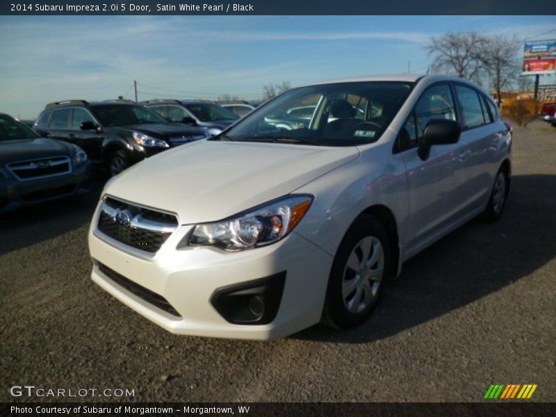 Satin White Pearl / Black 2014 Subaru Impreza 2.0i 5 Door