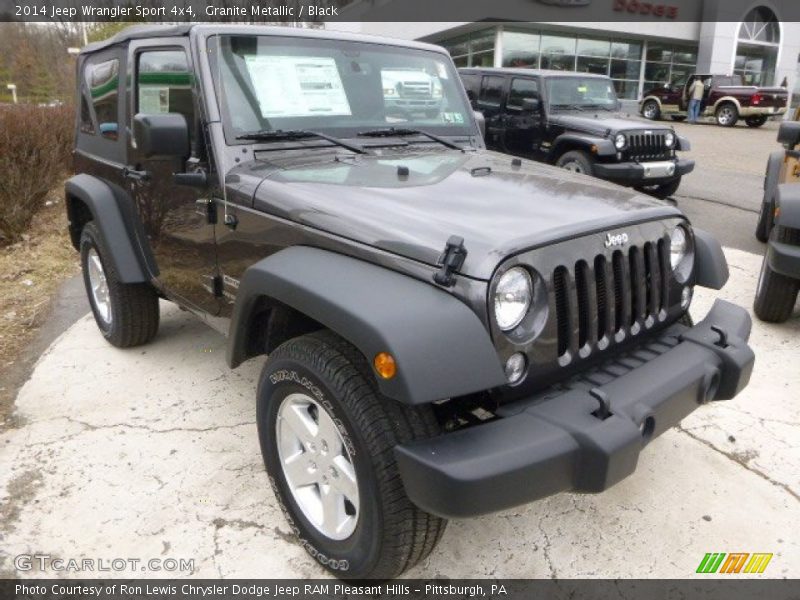 Granite Metallic / Black 2014 Jeep Wrangler Sport 4x4