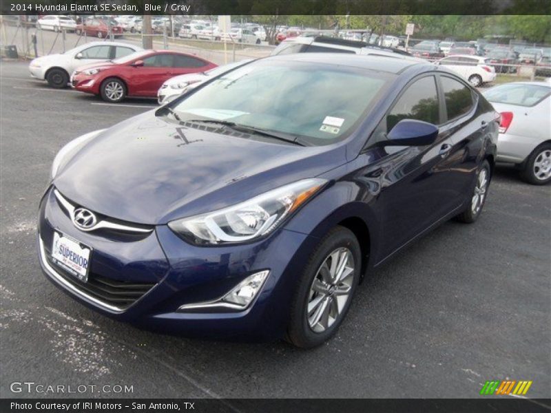 Blue / Gray 2014 Hyundai Elantra SE Sedan