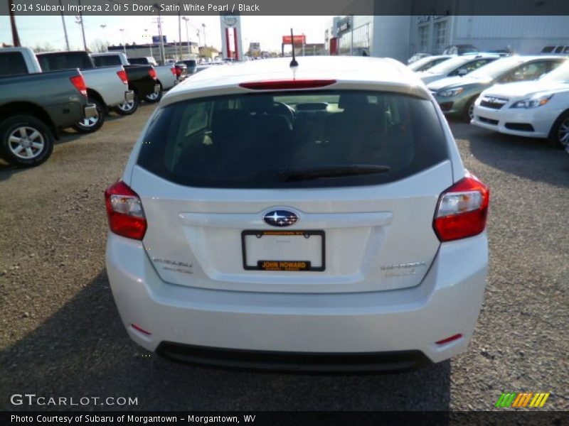 Satin White Pearl / Black 2014 Subaru Impreza 2.0i 5 Door