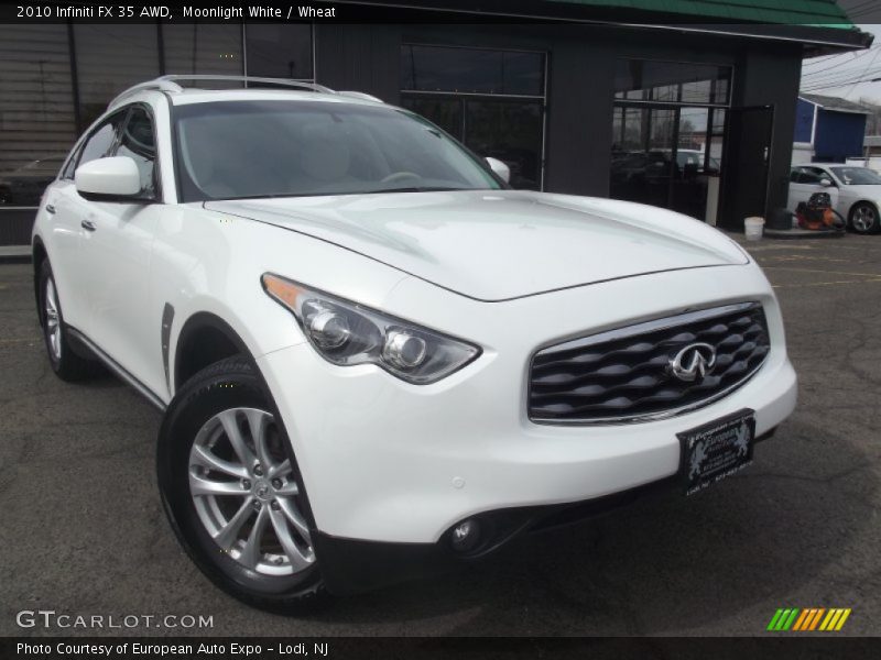 Moonlight White / Wheat 2010 Infiniti FX 35 AWD