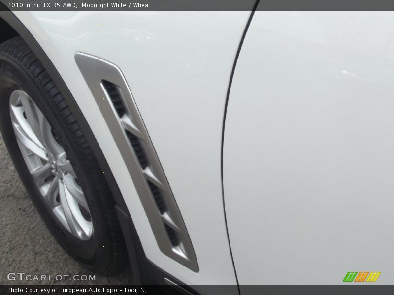 Moonlight White / Wheat 2010 Infiniti FX 35 AWD