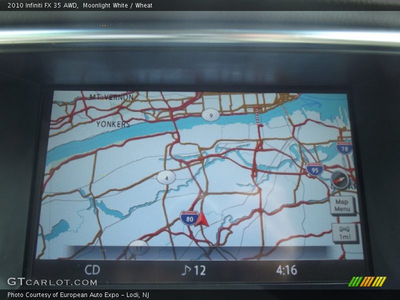 Moonlight White / Wheat 2010 Infiniti FX 35 AWD