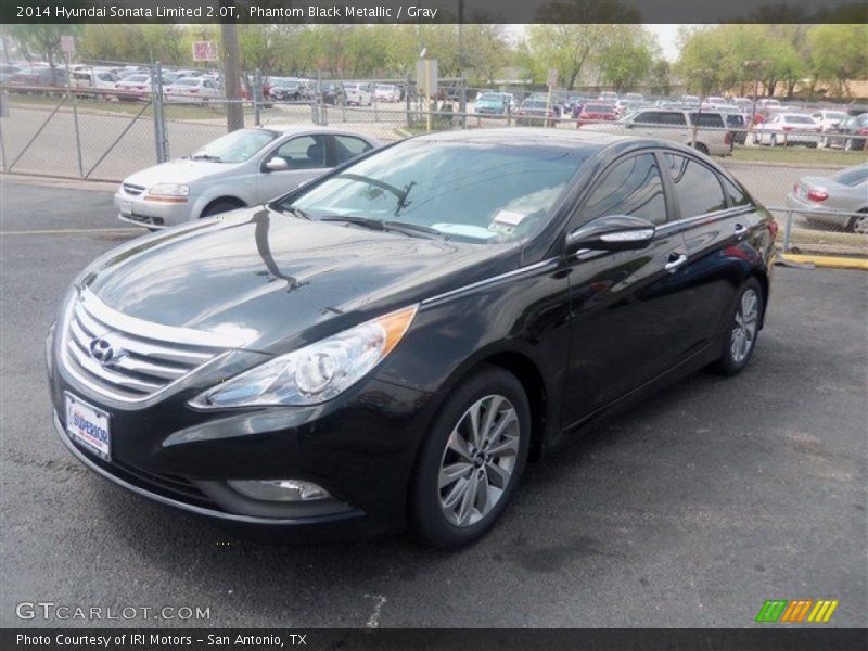 Phantom Black Metallic / Gray 2014 Hyundai Sonata Limited 2.0T