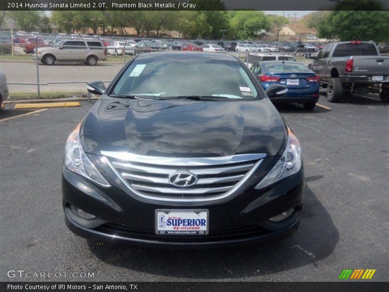 Phantom Black Metallic / Gray 2014 Hyundai Sonata Limited 2.0T