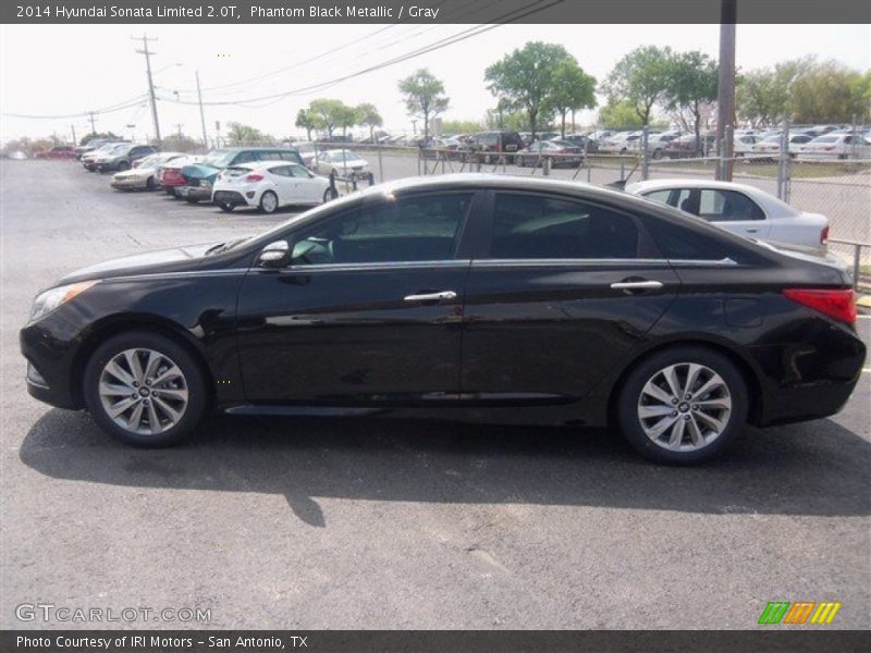 Phantom Black Metallic / Gray 2014 Hyundai Sonata Limited 2.0T