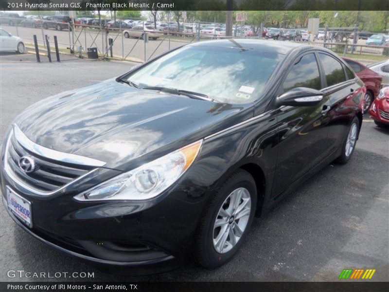 Phantom Black Metallic / Camel 2014 Hyundai Sonata GLS