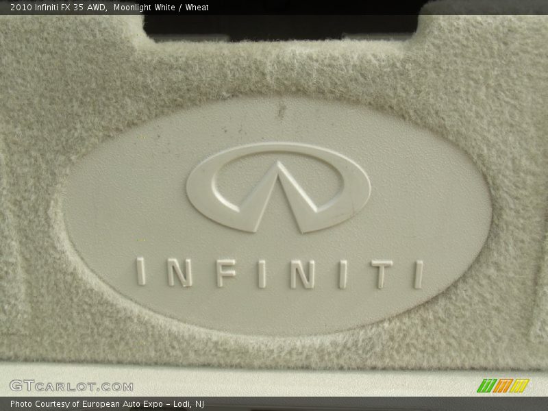 Moonlight White / Wheat 2010 Infiniti FX 35 AWD