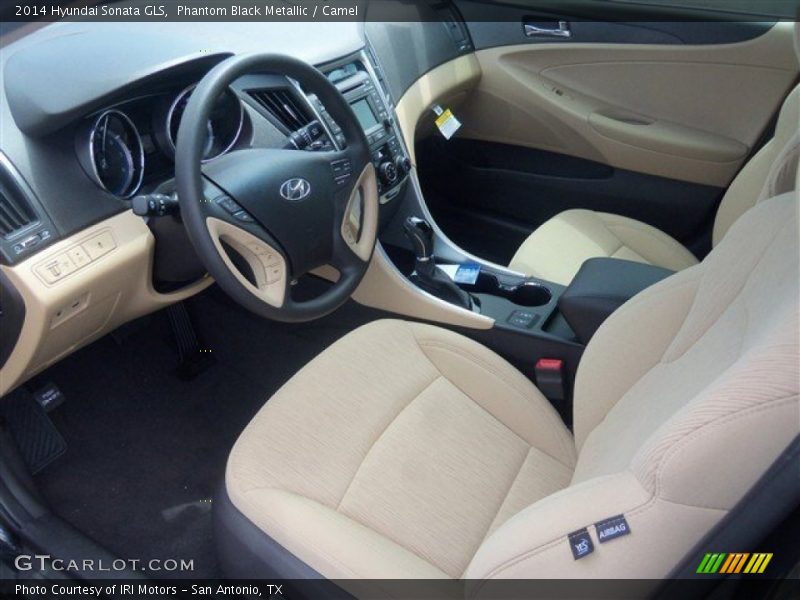 Phantom Black Metallic / Camel 2014 Hyundai Sonata GLS