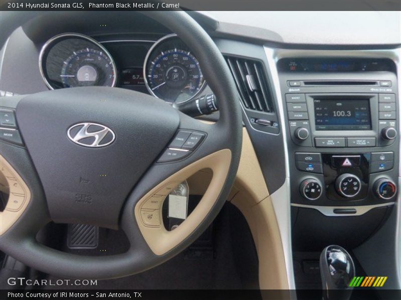 Phantom Black Metallic / Camel 2014 Hyundai Sonata GLS