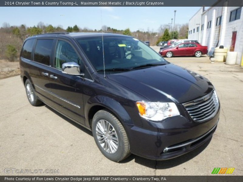 Maximum Steel Metallic / Black/Light Graystone 2014 Chrysler Town & Country Touring-L