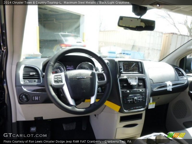 Maximum Steel Metallic / Black/Light Graystone 2014 Chrysler Town & Country Touring-L