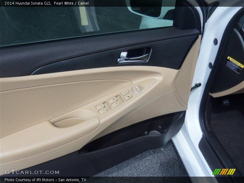 Pearl White / Camel 2014 Hyundai Sonata GLS