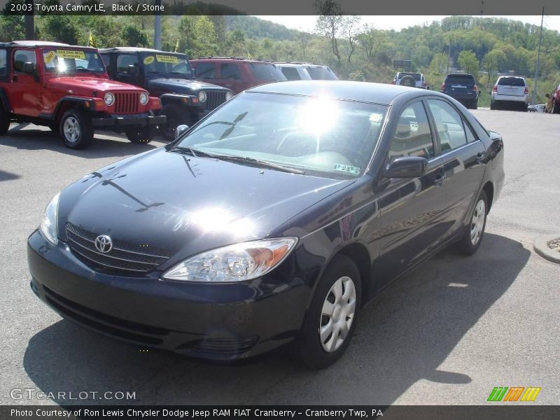 Black / Stone 2003 Toyota Camry LE