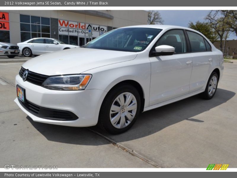 Candy White / Titan Black 2012 Volkswagen Jetta SE Sedan