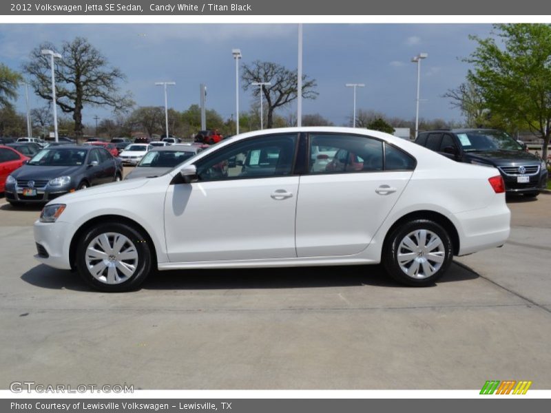 Candy White / Titan Black 2012 Volkswagen Jetta SE Sedan