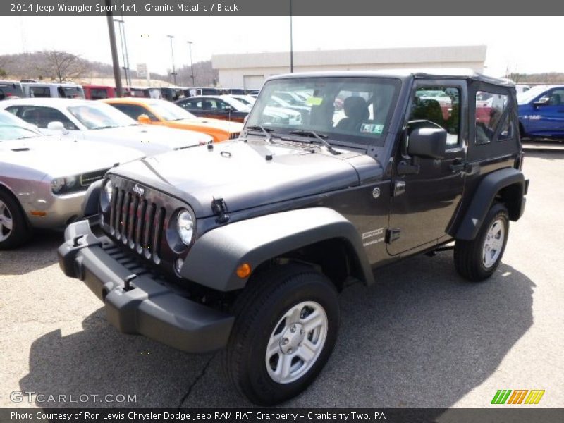 Granite Metallic / Black 2014 Jeep Wrangler Sport 4x4