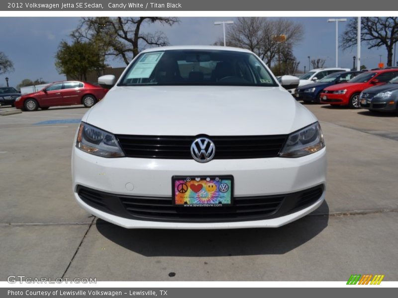 Candy White / Titan Black 2012 Volkswagen Jetta SE Sedan