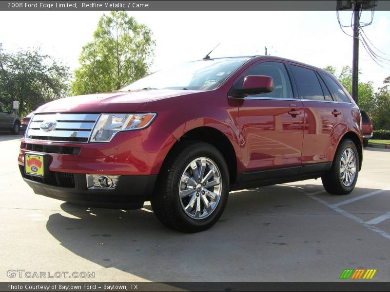 Redfire Metallic / Camel 2008 Ford Edge Limited