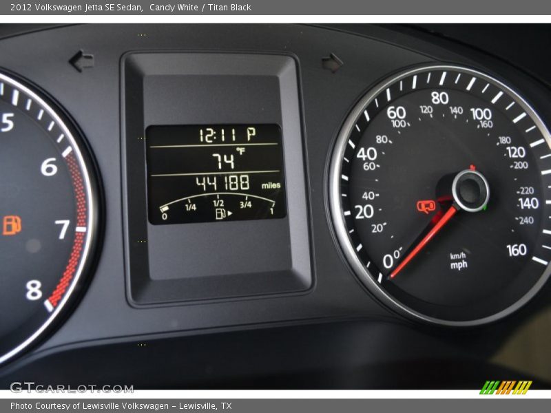 Candy White / Titan Black 2012 Volkswagen Jetta SE Sedan
