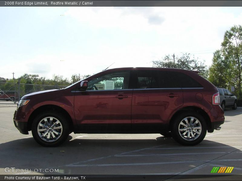 Redfire Metallic / Camel 2008 Ford Edge Limited