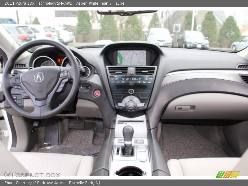 Aspen White Pearl / Taupe 2011 Acura ZDX Technology SH-AWD