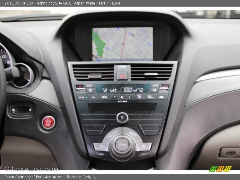 Aspen White Pearl / Taupe 2011 Acura ZDX Technology SH-AWD