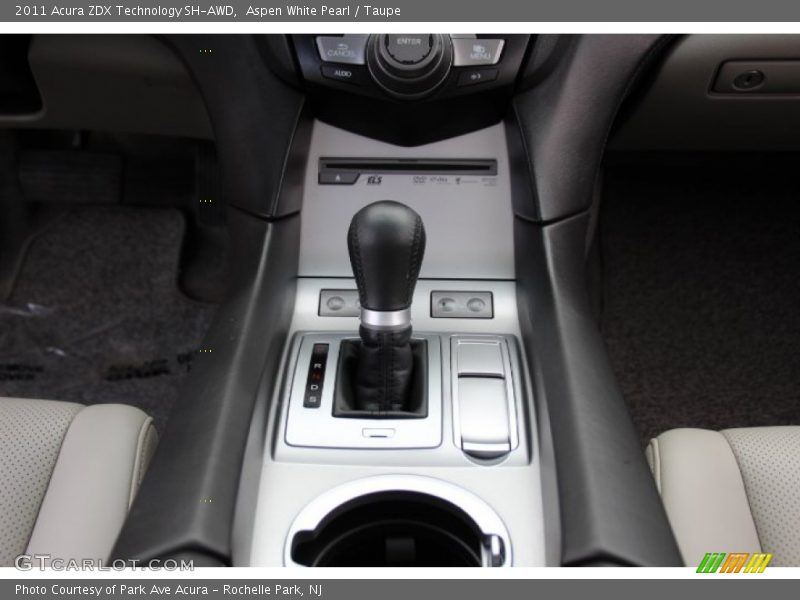Aspen White Pearl / Taupe 2011 Acura ZDX Technology SH-AWD