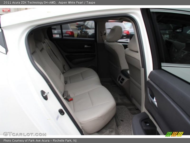 Aspen White Pearl / Taupe 2011 Acura ZDX Technology SH-AWD