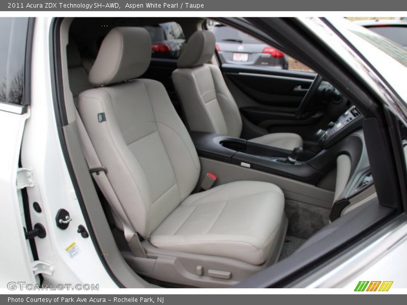 Aspen White Pearl / Taupe 2011 Acura ZDX Technology SH-AWD