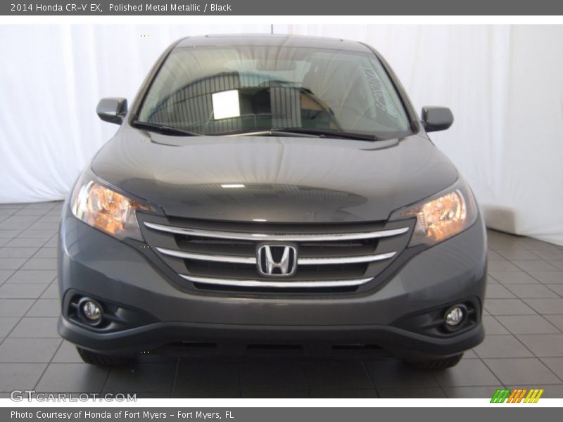 Polished Metal Metallic / Black 2014 Honda CR-V EX