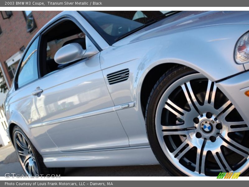 Titanium Silver Metallic / Black 2003 BMW M3 Coupe