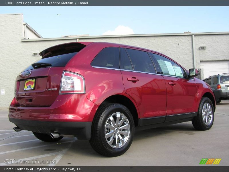 Redfire Metallic / Camel 2008 Ford Edge Limited