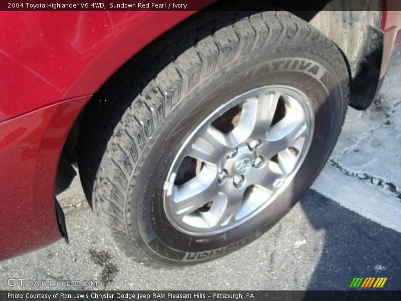Sundown Red Pearl / Ivory 2004 Toyota Highlander V6 4WD