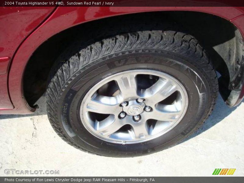 Sundown Red Pearl / Ivory 2004 Toyota Highlander V6 4WD