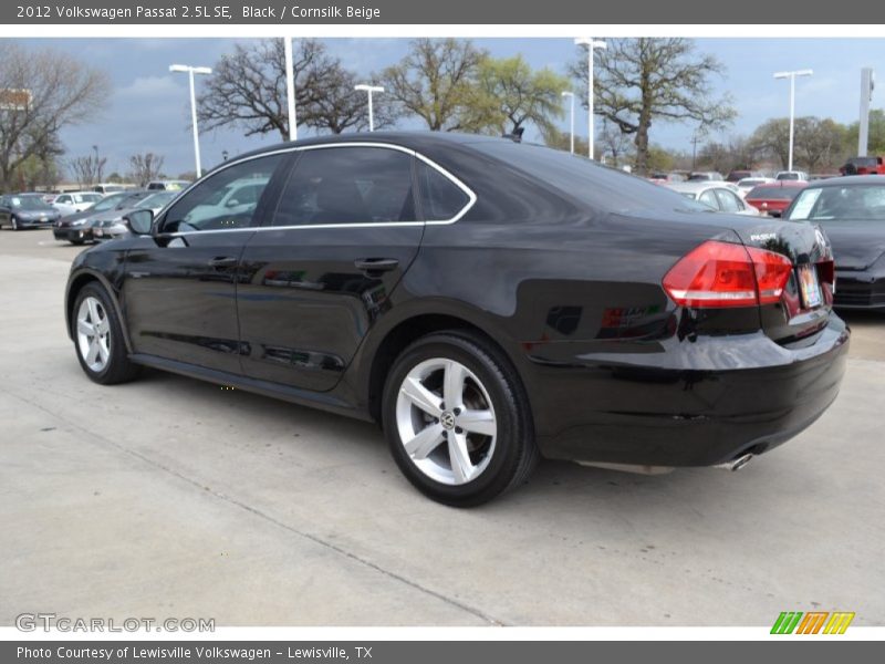 Black / Cornsilk Beige 2012 Volkswagen Passat 2.5L SE