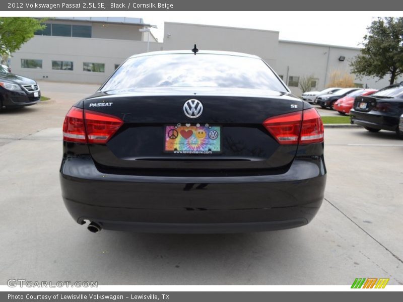 Black / Cornsilk Beige 2012 Volkswagen Passat 2.5L SE