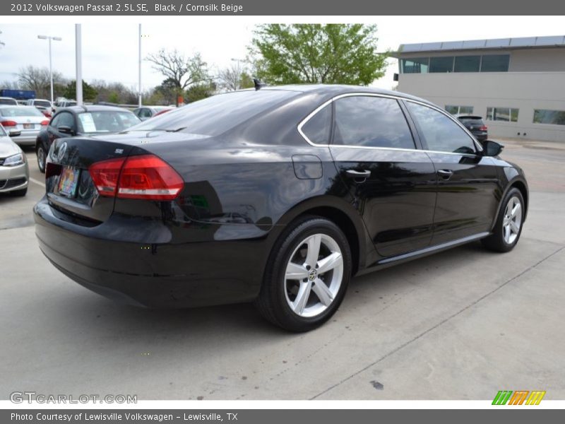 Black / Cornsilk Beige 2012 Volkswagen Passat 2.5L SE