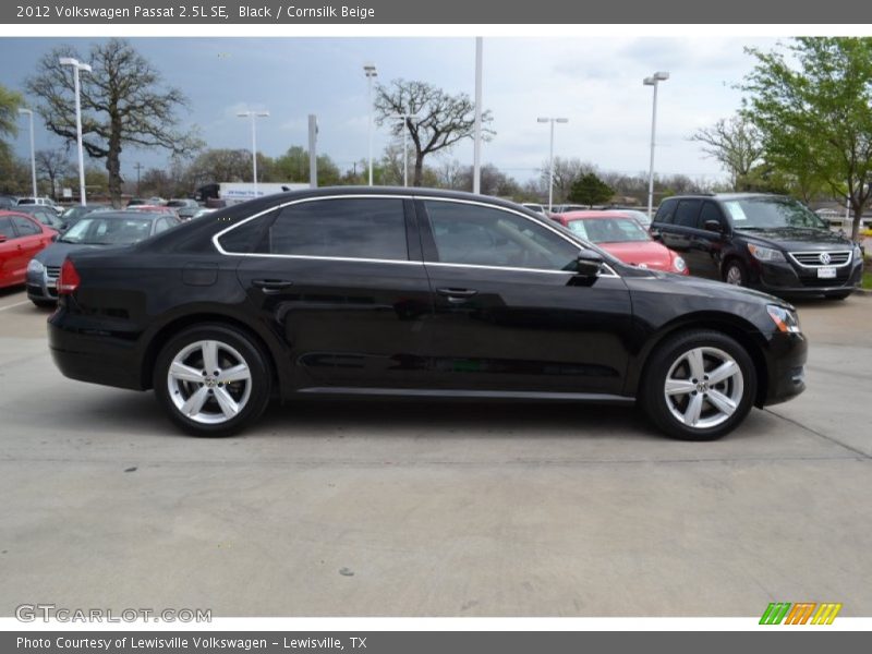 Black / Cornsilk Beige 2012 Volkswagen Passat 2.5L SE