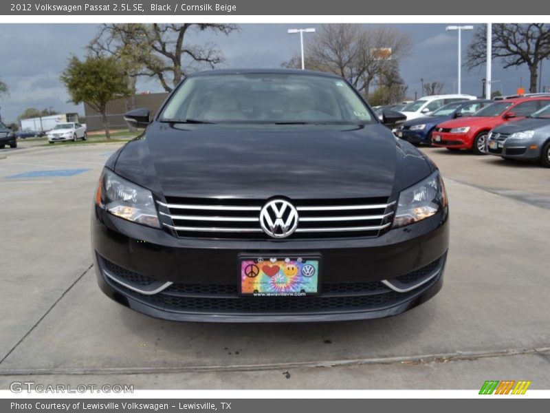 Black / Cornsilk Beige 2012 Volkswagen Passat 2.5L SE