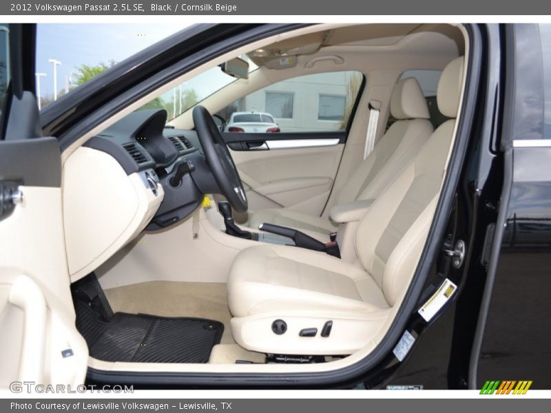 Black / Cornsilk Beige 2012 Volkswagen Passat 2.5L SE